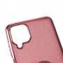 Samsung Galaxy A12 ruusukulta sormuspidike suojakuori.