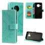 Nokia X10 / X20 5G mintunvihreä mandala suojakotelo – monipuolinen suojakotelo korttitaskuilla