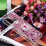 Samsung Galaxy A21s pinkki glitter hile sormuspidike suojakuori – huolella viimeistelty tuote lähikuvassa