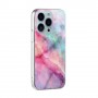 iPhone 13 pro värikäs tie-dye marmori suojakuori