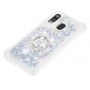 Samsung Galaxy A40 hopea glitter hile sormuspidike suojakuori.