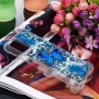 Samsung Galaxy A03s / A02s glitter hile sininen perhonen suojakuori