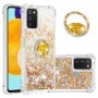 Samsung Galaxy A02s / A03s kulta glitter hile sormuspidike suojakuori