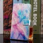 Samsung Galaxy A40 värikäs marmori suojakotelo