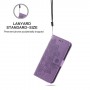 Samsung Galaxy A03s violetti mandala suojakotelo