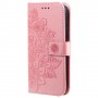 Samsung Galaxy A03s / A02s vaaleanpunainen mandala suojakotelo