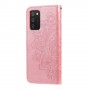 Samsung Galaxy A03s / A02s vaaleanpunainen mandala suojakotelo
