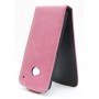 HTC One vaaleanpunainen läppäkotelo.