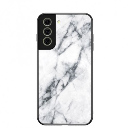Samsung Galaxy S21 FE 5G valkoinen marmori suojakuori