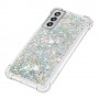 Samsung Galaxy S21 FE 5G hopea glitter hile suojakuori