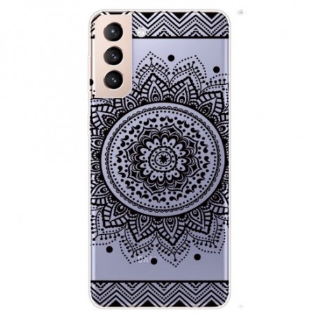 Samsung Galaxy S22 5G läpinäkyvä mandala suojakuori.