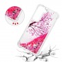 Samsung Galaxy S22 5G glitter hile pinkki puu suojakuori