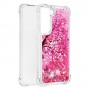 Samsung Galaxy S22 5G glitter hile pinkki puu suojakuori