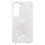 Samsung Galaxy S22 5G hopea glitter hile suojakuori – istuu täydellisesti puhelimen muotoihin
