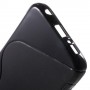 Galaxy S6 edge musta silikonisuojus.