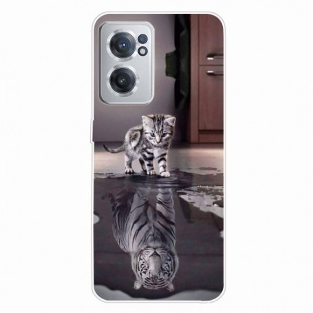 OnePlus Nord CE 2 5G kissa suojakuori.