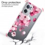 OnePlus Nord CE 2 5G läpinäkyvä kukat suojakuori.