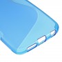 Galaxy S6 edge sininen silikonisuojus.