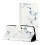 Samsung Galaxy A02s / A03s valkoinen marmori suojakotelo