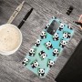 Samsung Galaxy A13 / A04s läpinäkyvä pandat suojakuori.