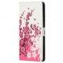 Samsung Galaxy A13 / A04s vaaleanpunaiset kukat suojakotelo