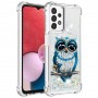 Samsung Galaxy A13 / A04s läpinäkyvä pöllö suojakuori.