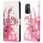 Samsung Galaxy A33 5G vaaleanpunaiset kukat suojakotelo