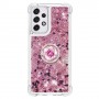 Samsung Galaxy A33 5G pinkki glitter hile sormuspidike suojakuori.