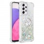 Samsung Galaxy A33 5G hopea glitter hile sormuspidike suojakuori.