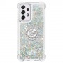 Samsung Galaxy A33 5G hopea glitter hile sormuspidike suojakuori.