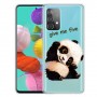 Samsung Galaxy A33 5G läpinäkyvä panda suojakuori