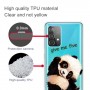 Samsung Galaxy A33 5G läpinäkyvä panda suojakuori.
