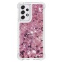 Samsung Galaxy A33 5G pinkki glitter hile suojakuori – kevyt ja ohut suojakuori puhelimen takaosassa