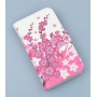 Lumia 820 vaaleanpunaiset kukat puhelinlompakko