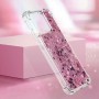 Xiaomi Redmi 10C läpinäkyvä pinkki pinkki suojakuori.