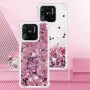 Xiaomi Redmi 10C läpinäkyvä pinkki pinkki suojakuori.