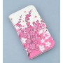 Lumia 800 vaaleanpunaiset kukat puhelinlompakko