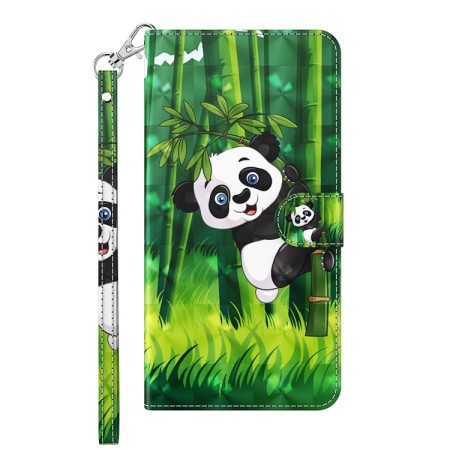 Xiaomi Redmi 10C panda suojakotelo – kannellinen puhelinlompakko tuotekuvassa