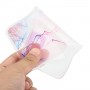 Samsung Galaxy A03 läpinäkyvä pinkki marmori suojakuori.
