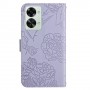 OnePlus Nord 2T 5G violetti kukat suojakotelo