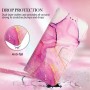 Samsung Galaxy A03 pinkki marmori suojakotelo