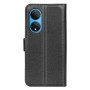Honor X7 musta suojakotelo – kannellinen puhelinlompakko tuotekuvassa