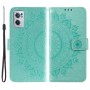 OnePlus Nord CE 2 5G mintunvihreä mandala suojakotelo – kannellinen puhelinlompakko tuotekuvassa