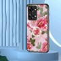 OnePlus Nord 2T 5G kukat suojakuori sormuspidikkeellä.