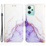 OnePlus Nord CE 2 Lite 5G violetti marmori suojakotelo – lompakkokotelo tyylikkäästi esillä