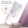 iPhone 7/8/SE 2020/SE 2022 valkoinen marmori sormuspidike suojakuori