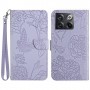 OnePlus 10T violetit kukat suojakotelo