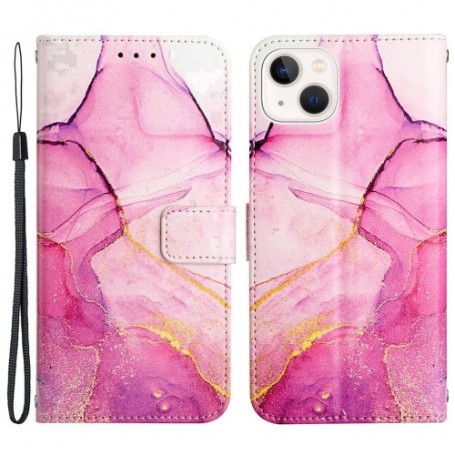 iPhone 13/14 pinkki marmori suojakotelo