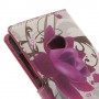 Lumia 535 violetit kukat puhelinlompakko