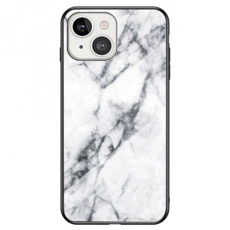 iPhone 13/14 kiiltävä valkoinen marmori suojakuori